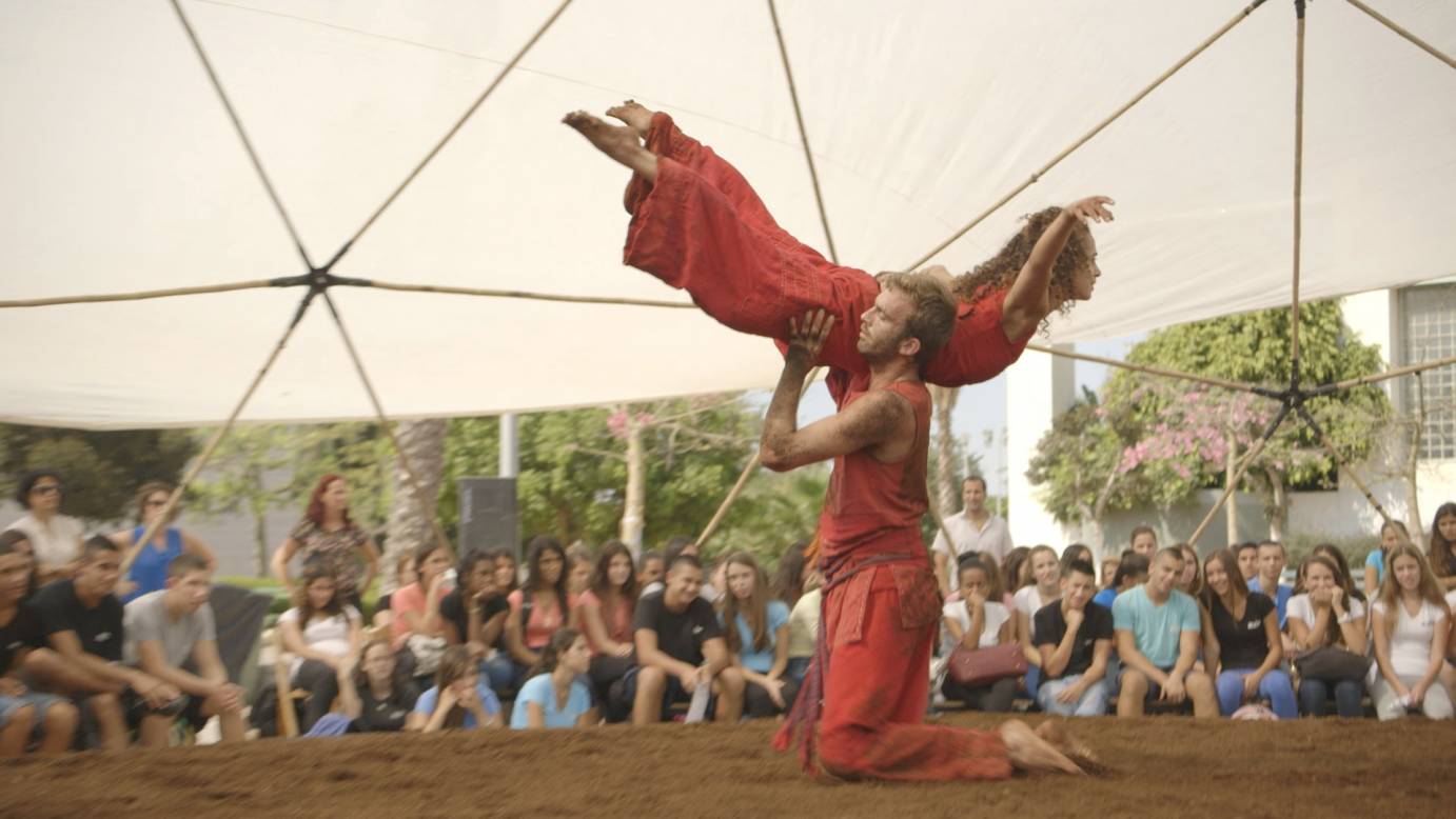 The Dancers in a beautiful lift on dirt